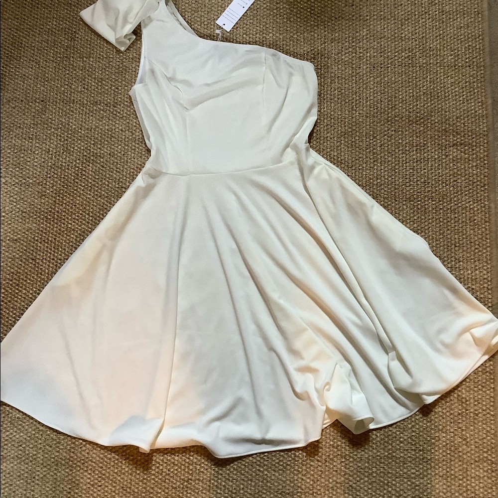 White one shoulder dress